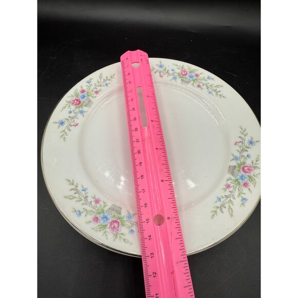 set of 6 Vtg Florenteen Fine China Lunch Salad Plates Fantasia Pattern Japan - Picture 3 of 5